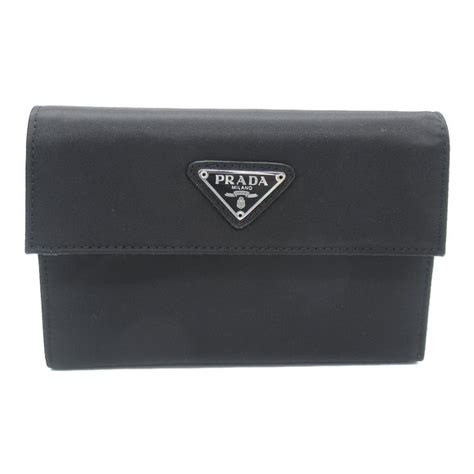 prada m510 tessuto wallet|PRADA TESSUTO M510 Logo Plate Black Nylon Wallet .